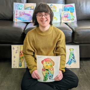 Rita Winkler artist with Down Syndrome story