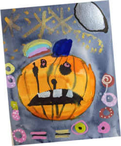 Rita Winkler Painting: Andy the Pumpkin