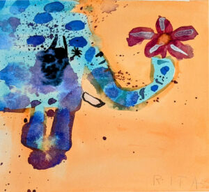 Rita Winkler's Painting An Elephant for Liv