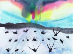 Rita Winkler Painting: Aurora Borealis 2