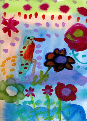 Rita Winkler's Painting Bird in the Garden