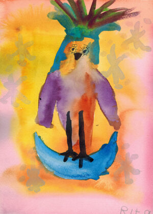 Rita Winkler's Painting Blue Moon Owl