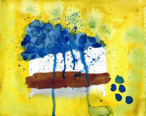 Rita Winkler's Painting Blueberry Cheesecake