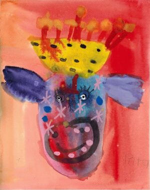 Rita Winkler's Paintings: Chanukah Cow