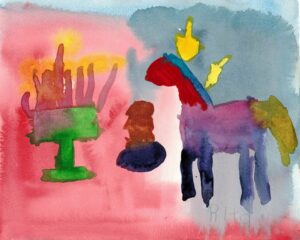 Rita Winkler's Paintings: Chanukah Horse