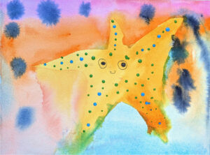 Rita Winkler's Painting Christine the Starfish