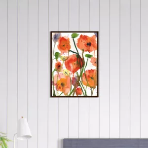 Poppy Flower Framed Print