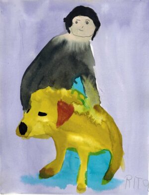 Rita Winkler Painting: Dani's New Dog