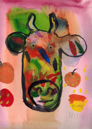 Rita Winkler's Painting Fall Cow