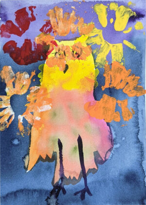 Rita Winkler's Painting Fireworks Owl