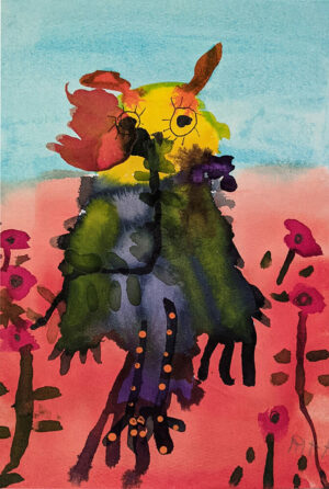 Rita Winkler's Painting Flower Owl