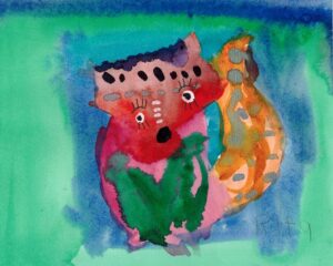 Rita WInkler Painting: Funky Fox