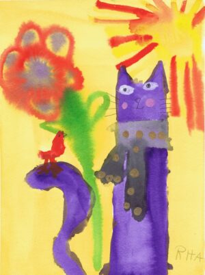 Rita Winkler Painting: Get Well Cat