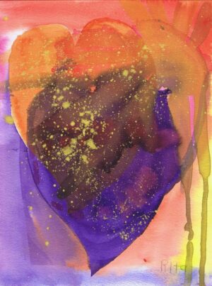 Rita Winkler Painting: Golden Heart