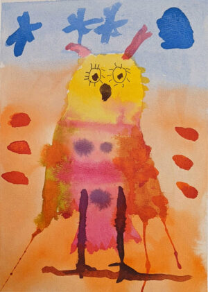 Rita Winkler's Painting Happy Owl