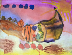 Rita Winkler's Painting Happy Thanksgiving