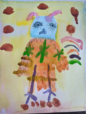 Rita Winkler's Painting Jenny Penny Owl