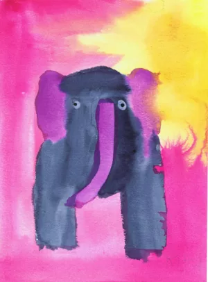 Rita Winkler Painting: Jenny the Elephant