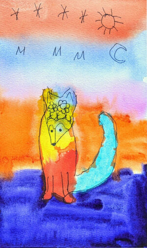 Rita Winkler's Painting Lisa the Fox