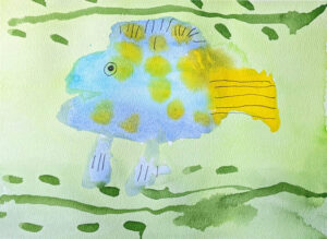 Rita Winkler's Painting Oksana the Fish