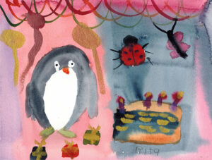 Rita Winkler's Painting Penguin's Birthday