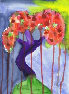 Rita Winkler Painting: Pomegranate Tree