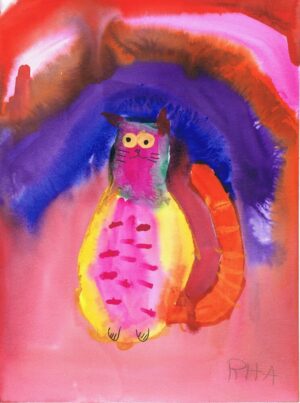 Rita Winkler Painting: Pride Month Cat