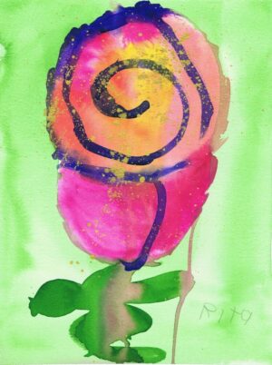 Rita Winkler Painting: Rita's Rose