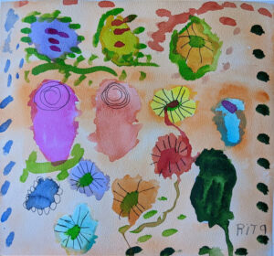 Rita Winkler's Painting Shabbat Flowers