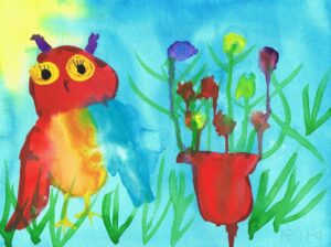Rita Winkler Painting: Spring Owl