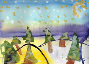 Rita Winkler's Painting Trees in Winter