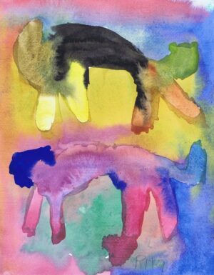 Rita Winkler's Paintings: Two Cats