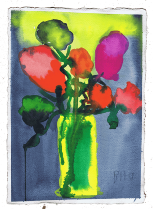 Rita Winkler Painting: Vibrant Flowers