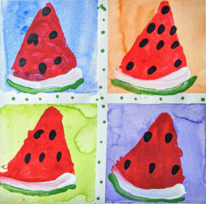 Rita Winkler's Painting Watermelon