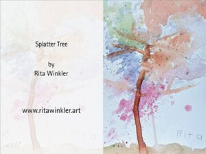 Splatter Tree Greeting Cards (Pack of 10)